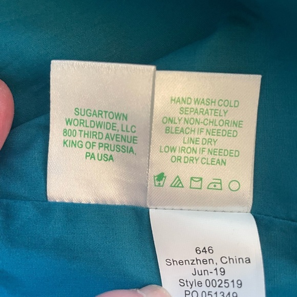 Lilly Pulitzer Kaylee Eyelet Dress in Tanzanian Teal. Size 14 - Picture 13 of 16